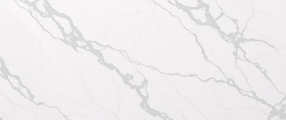 Obraz premium Realistic White Marble Background with Grey Veining and Subtle Light Reflections