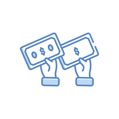 Money Flow Vector icon