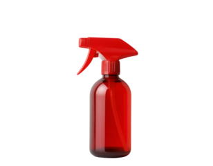 Red spray bottle for cleaning