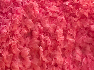Pink mesh organza fabric abstract texture background