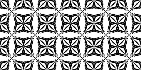Seamless Transparent Monochrome Art Deco Style Geometric Pattern Wallpaper