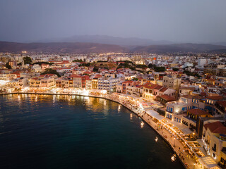 Fototapeta premium Old Venetian Harbor of Rethymno, Crete
