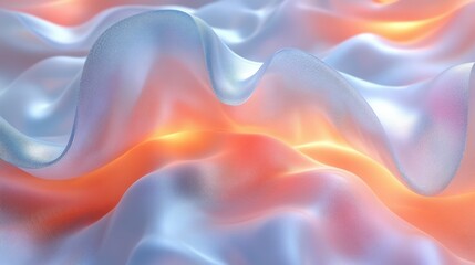 Obraz premium Abstract Flowing Fabric Texture with Soft Colors and Fluid Motion