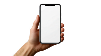 hand holding smart phone