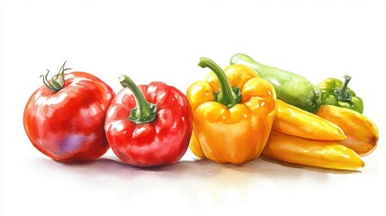 fresh organic pepper in Spring