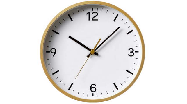 clock isolated on white