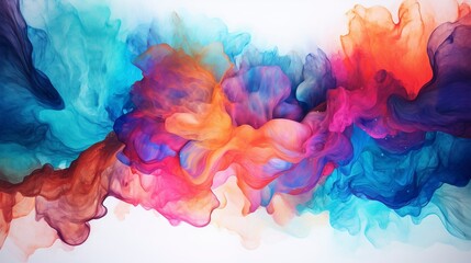 Fototapeta premium A photo of a cosmic abstract watercolor illustration
