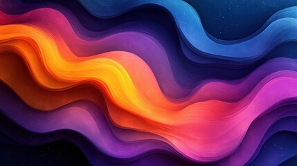 Abstract Wavy Background in Vibrant Colors for Creative Use