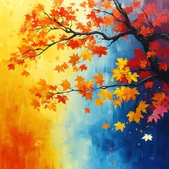 Autumn Maple Tree.