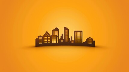 Sleek and modern real estate logo template designed for elegance and professionalism in your brand identity.