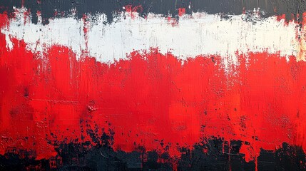 Fototapeta premium Crimson Passion: An Abstract Expression of Bold Colors and Dynamic Textures