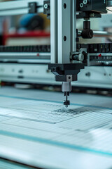 Efficiency Personified: The Modern XY Plotter at Work Creating Detailed Diagrams