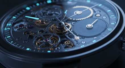 Luxury Watch Movement Macro Photography