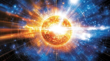 Obraz premium Exploding Star in Space