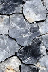 Fototapeta premium Gray Stone Wall Texture Closeup
