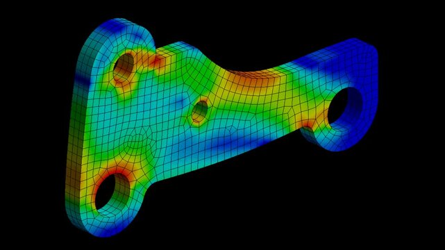 Mechanic simulation - Stress analysis of metal part