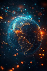 Obraz premium Planet earth. Earth Day theme background wallpaper.