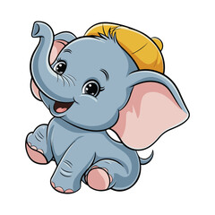 Cute Mouse Illustration Holding Cheese, Cartoon Animal for Kids and Animal Lovers Art