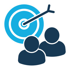 Objective Icon Duo Tone Style for Team Building Pack Icon Themes