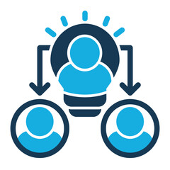 Talent Pool Icon Duo Tone Style for Team Building Pack Icon Themes