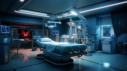 A photo of a hospital surgical suite.