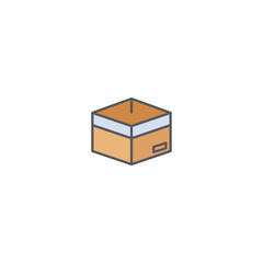 cardboard icon illustration logo design