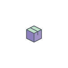 cardboard icon illustration logo design