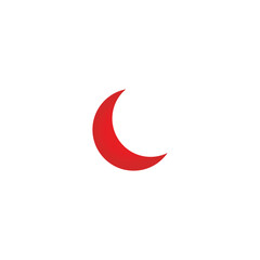 blood moon icon illustration vector logo design