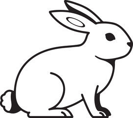 vector illustration of a rabbit