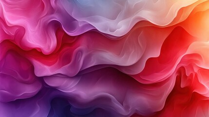 Obraz premium Colorful Abstract Waves of Smooth Flowing Textures and Patterns