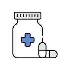Antibiotics  Vector icon