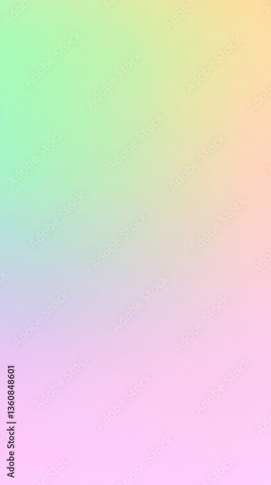Poster pastel gradient background creating a soft and dreamy atmosphere