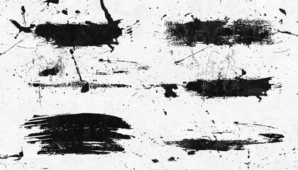 Black Paint brush strokes. Brush strokes texture. Vector paint brush strokes and artistic design elements. 