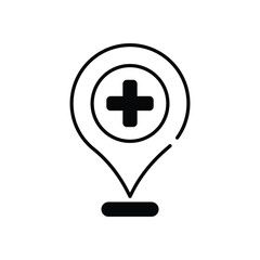 Pharmacy Location Vector icon
