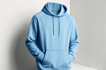 blue shirt on a white background