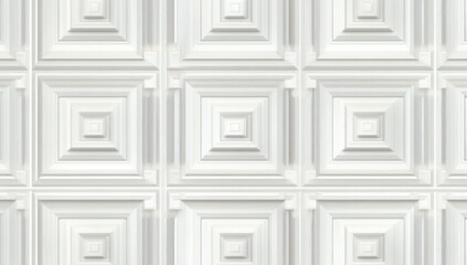 White Geometric Wall Texture.