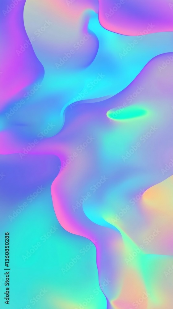 Poster colorful abstract background with flowing gradient shapes creating a vibrant and dynamic composition