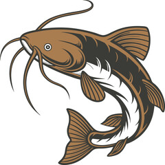 Realistic Catfish Vector