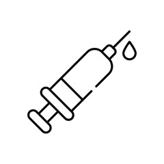 Syringe  Vector icon