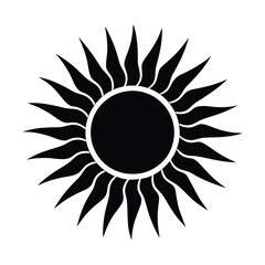abstract sun icon vector illustration