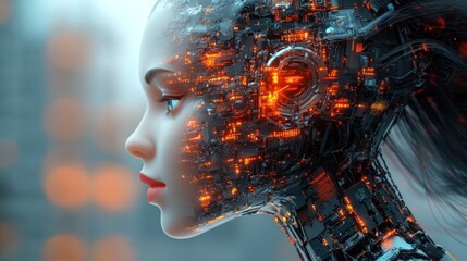 Cybernetic Woman: A Fusion of Humanity and Technology