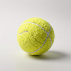 tennis ball on white background