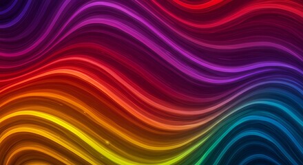 Obraz premium Abstract flowing lines colorful rainbow spectrum wave background image