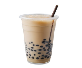 Refreshing and Delightful Milk Tea with Tapioca Pearls, A Sweet Treat for Beverage Enthusiasts, Perfect for a Quick Break or a Social Gathering with Friends