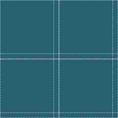 Smoky White and Rich Petrol Seamless Tartan Textile Design