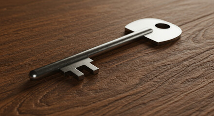 llave sobre una mesa 