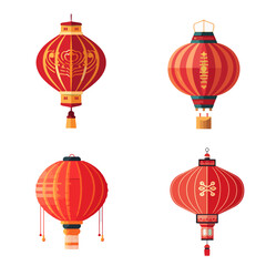 TRADITIONAL of Chinese Lantern VECTOR SET
