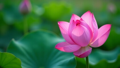 Obraz premium Beautiful isolated lotus petal with soft pink hues, soft, pink