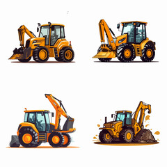 BACKHOE LOADER EXCAVATOR construction equipment