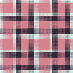 Modern Vivid White Seamless Tartan Textile Design Variant 2312
